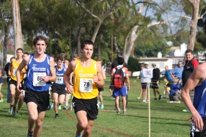 Working Hard: Connor Mora '13 running at the Foot Locker National Championships. He placed 29th in the elite field.
